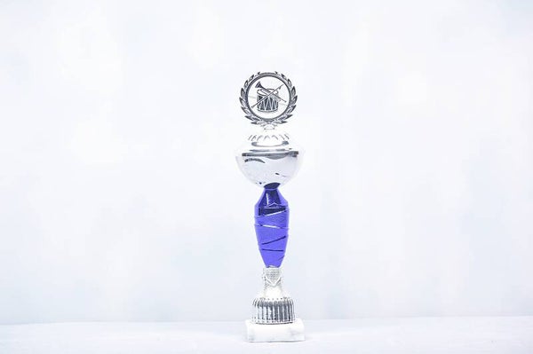 Beker Blauw met zilver