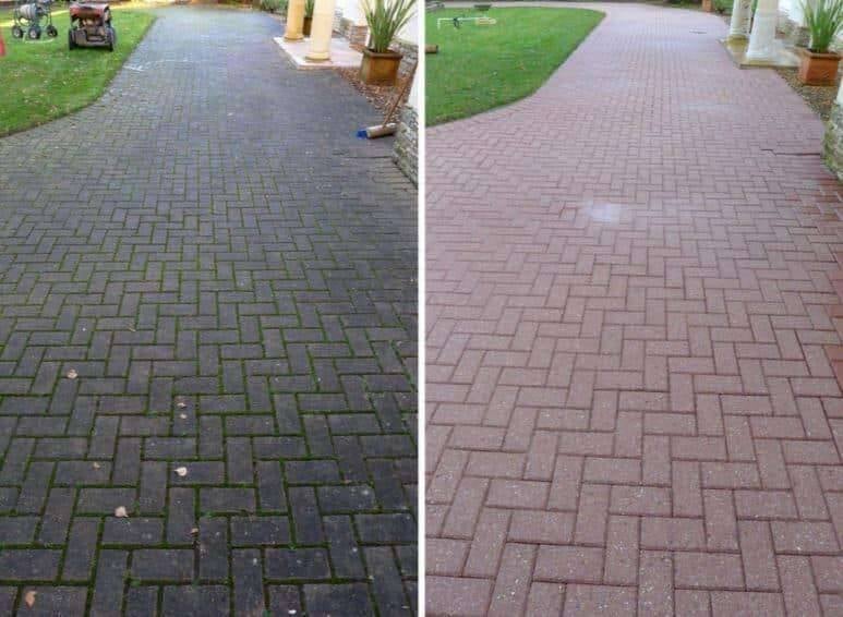 Driveway Clean Before & After