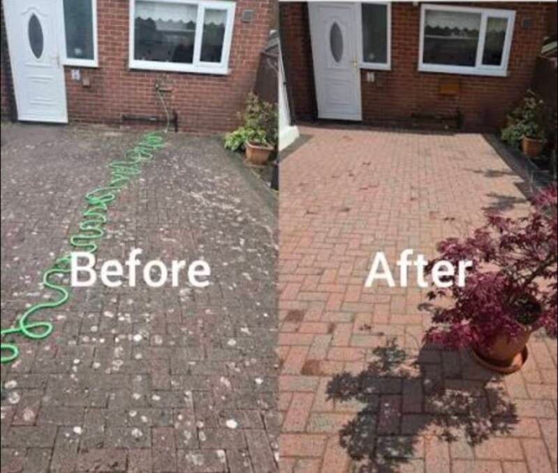 Driveway Clean Before & After in High Wycombe