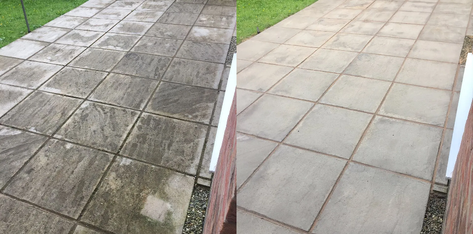 Paving Clean Before & After