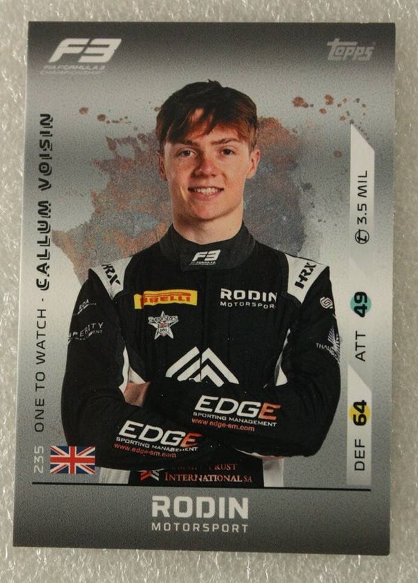 235 Callum Voisin (F3 Ones To Watch)
