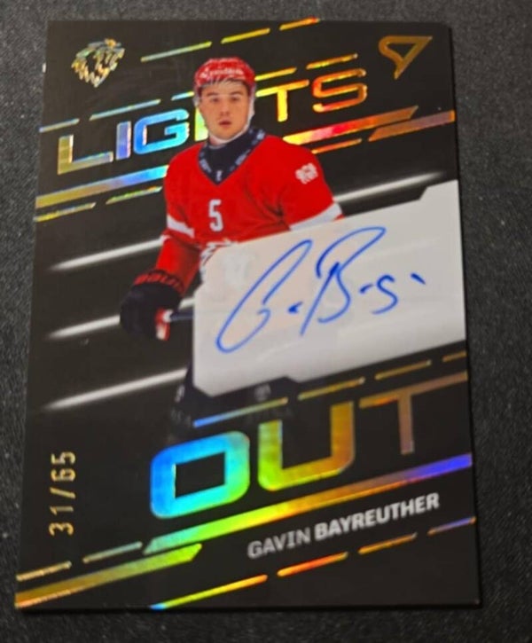 Gavin Bayreuther. Lights Out  31/65