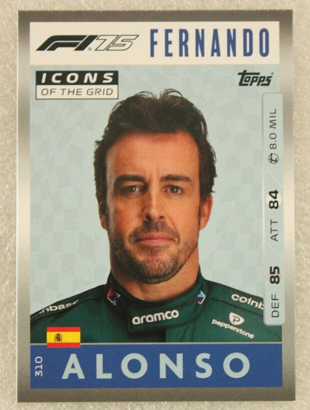 310 Fernando Alonso (Icons Of The Grid)