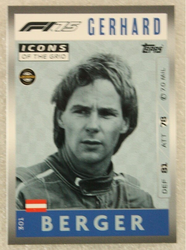 301 Gerhard Berger (Icons Of The Grid)