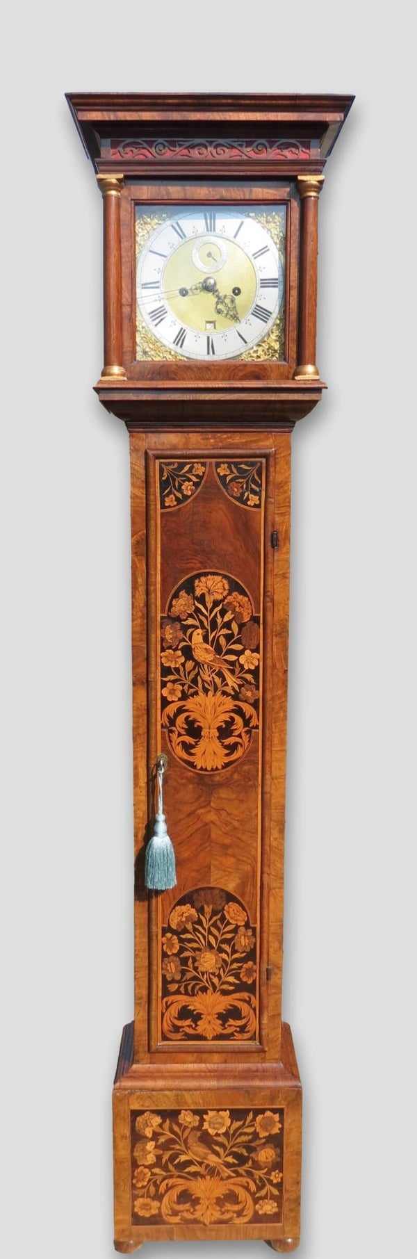 William Moseley London. Circa 1685. A fine early marquetry longcase clock with 10 inch dial.