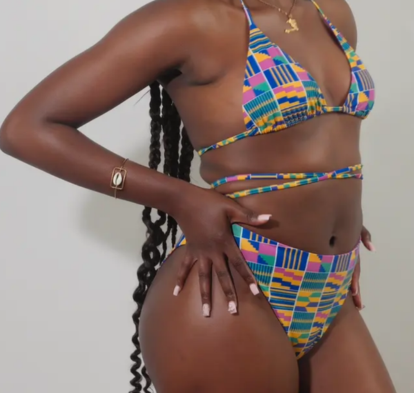 Maillot de bain 2 pièces kenté violet