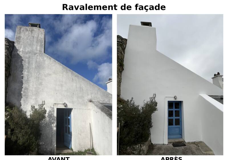 Ravalement de façade belle ile en mer 