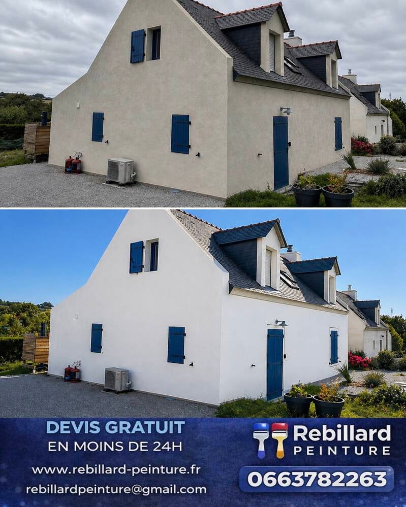 Ravalement de façade à belle ile en mer 