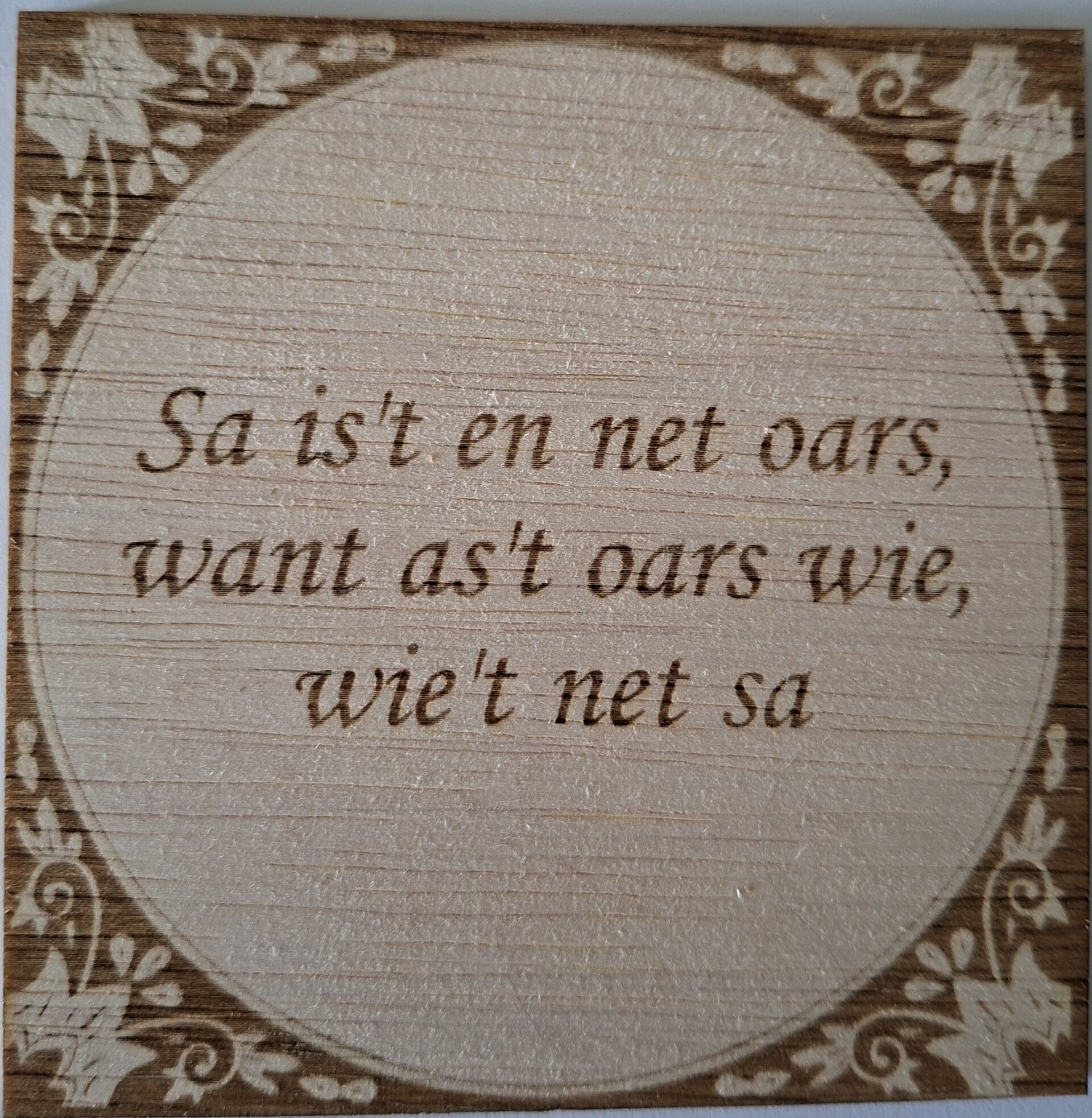 sa is't en net oars