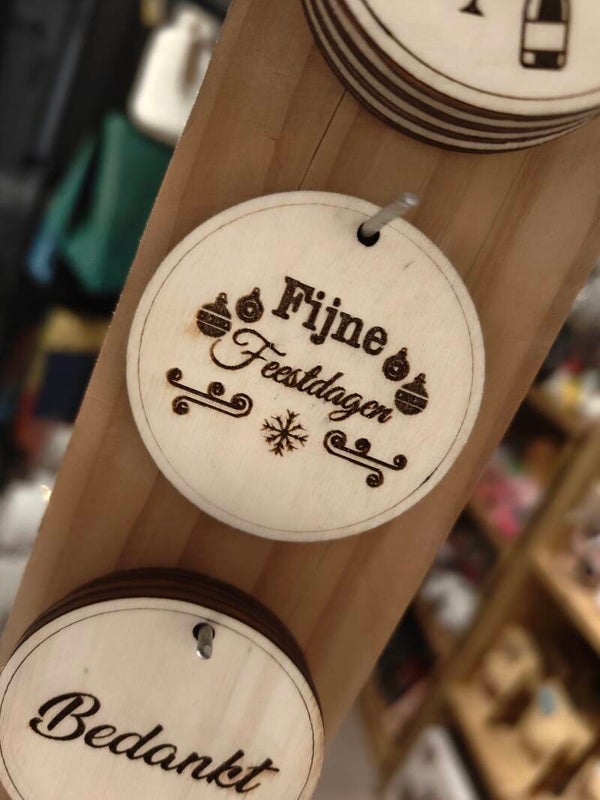 Cadeau kaartje "Fijne Feestdagen"