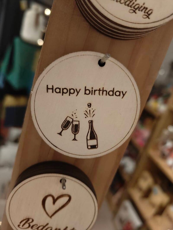 Cadeau kaartje "Happy Birthday"