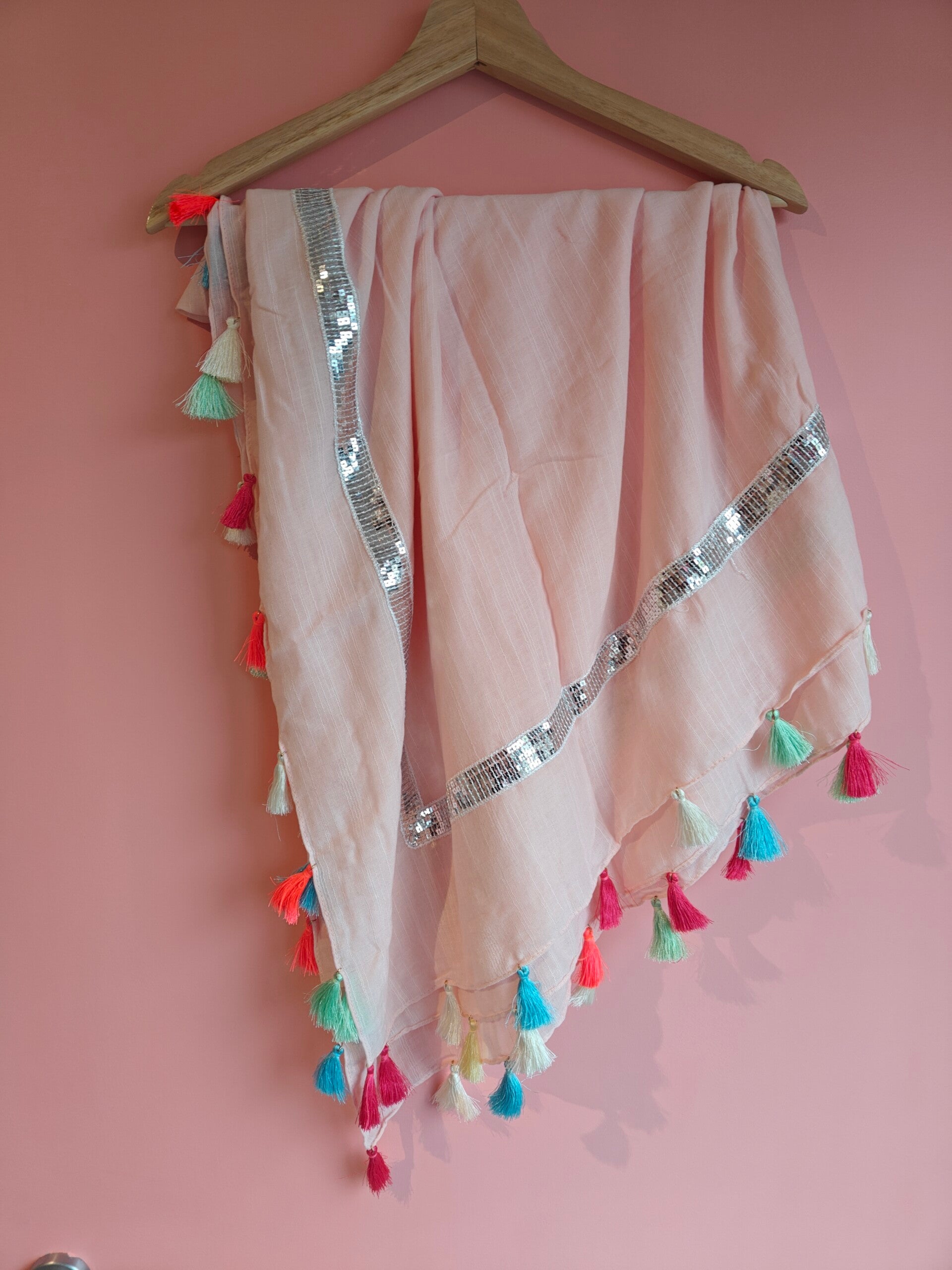 Sjaaltje roze frengels