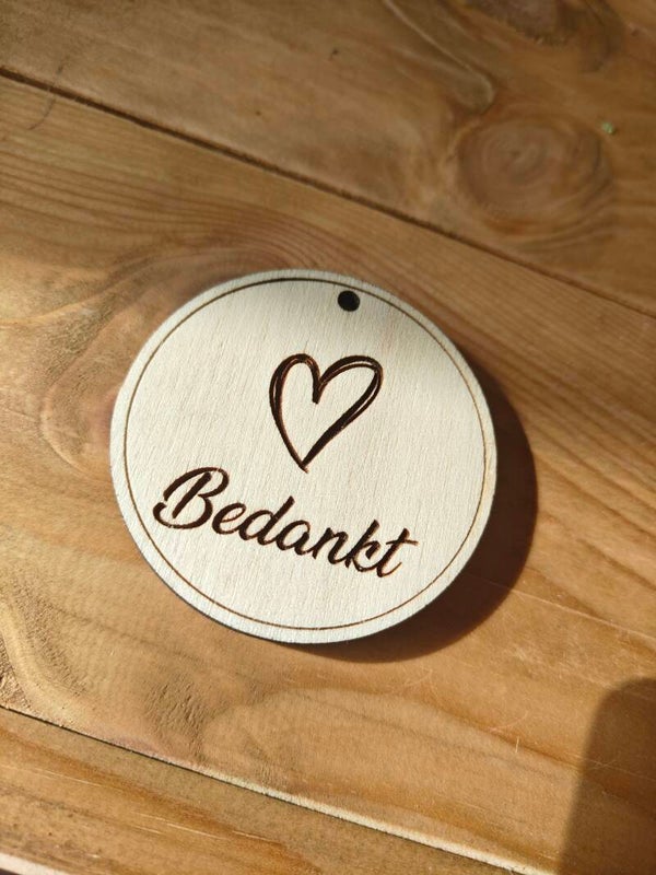 Cadeau Kaartje Bedankt 🩷