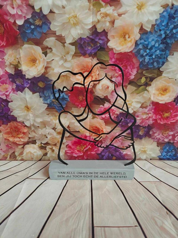 Moederdag : Metal Art Deco "Oma"