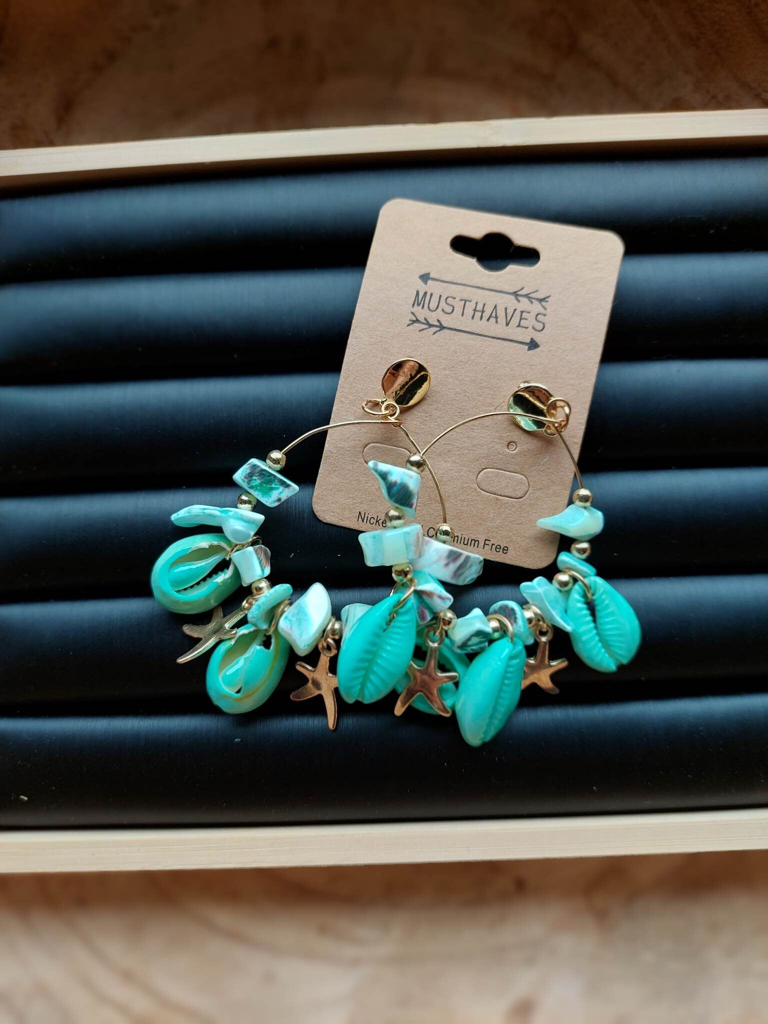 Oorbellen Shells Green