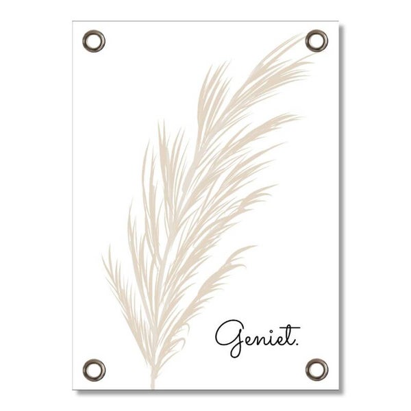 Tuinposter "Geniet"