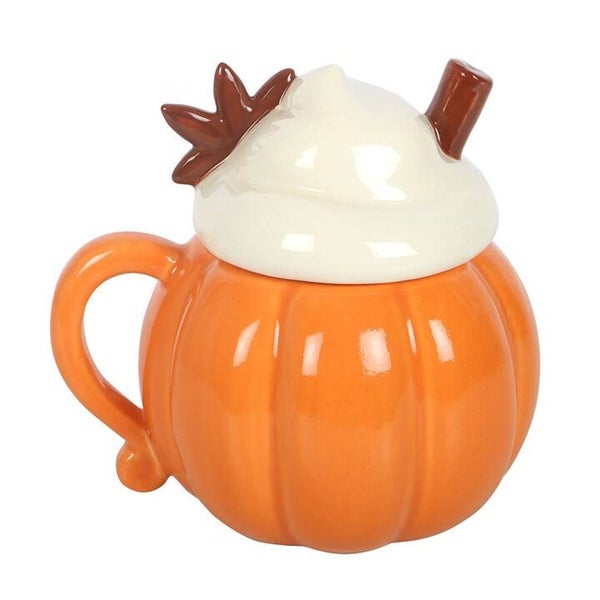 Halloween/herfst : Pompoenmok met deksel