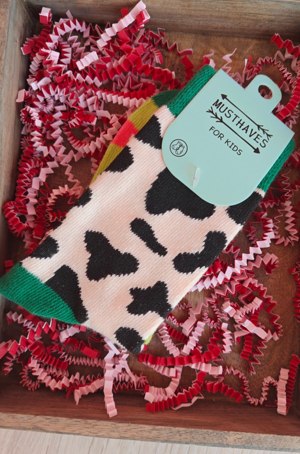 Kindersokken Cow
