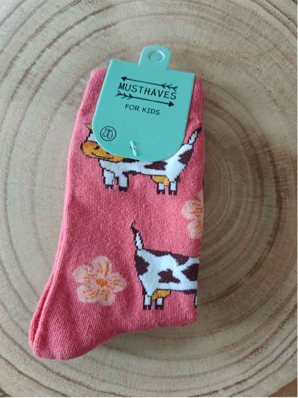 Kindersokken Cow