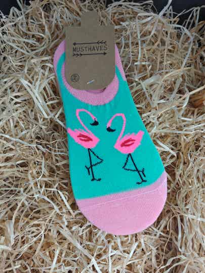 Enkelsokken Flamingo