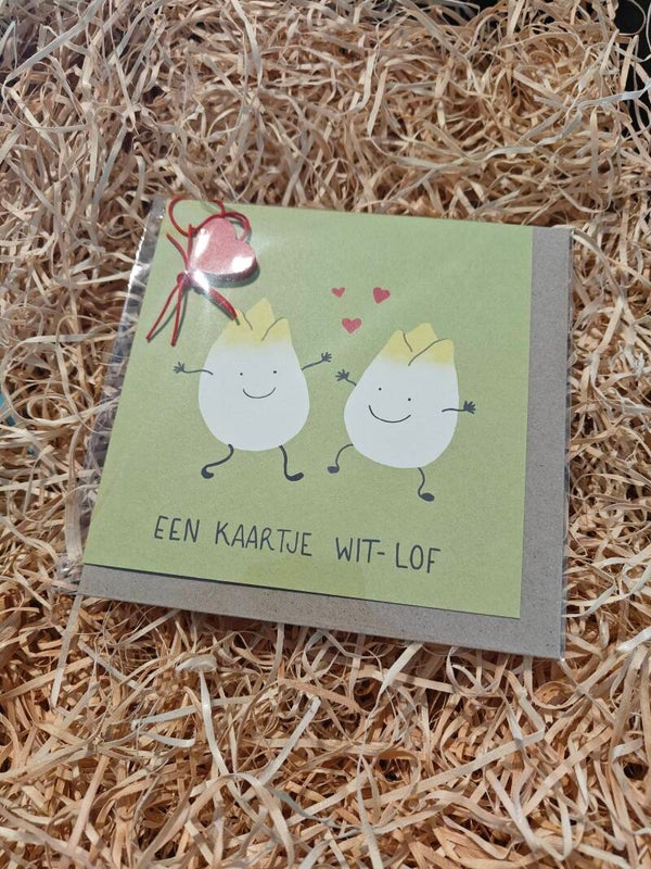 Wenskaart Wit lof
