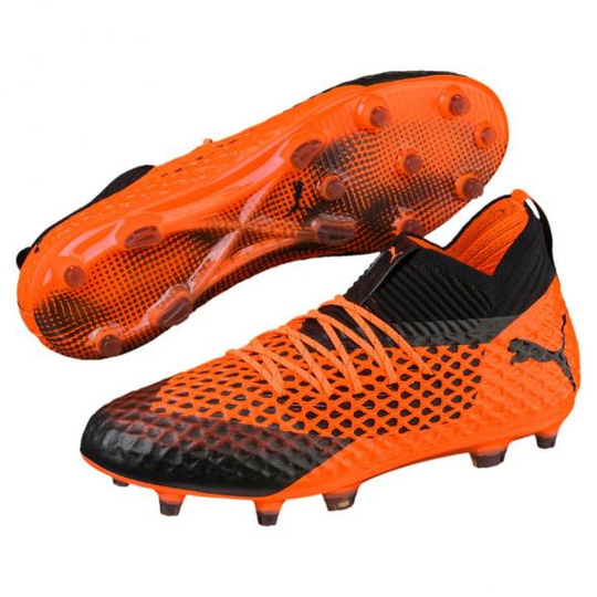 PUMA FUTURE 2.1 NETFIT FG-AG PUMA BLACK SHOCKING ORANGE