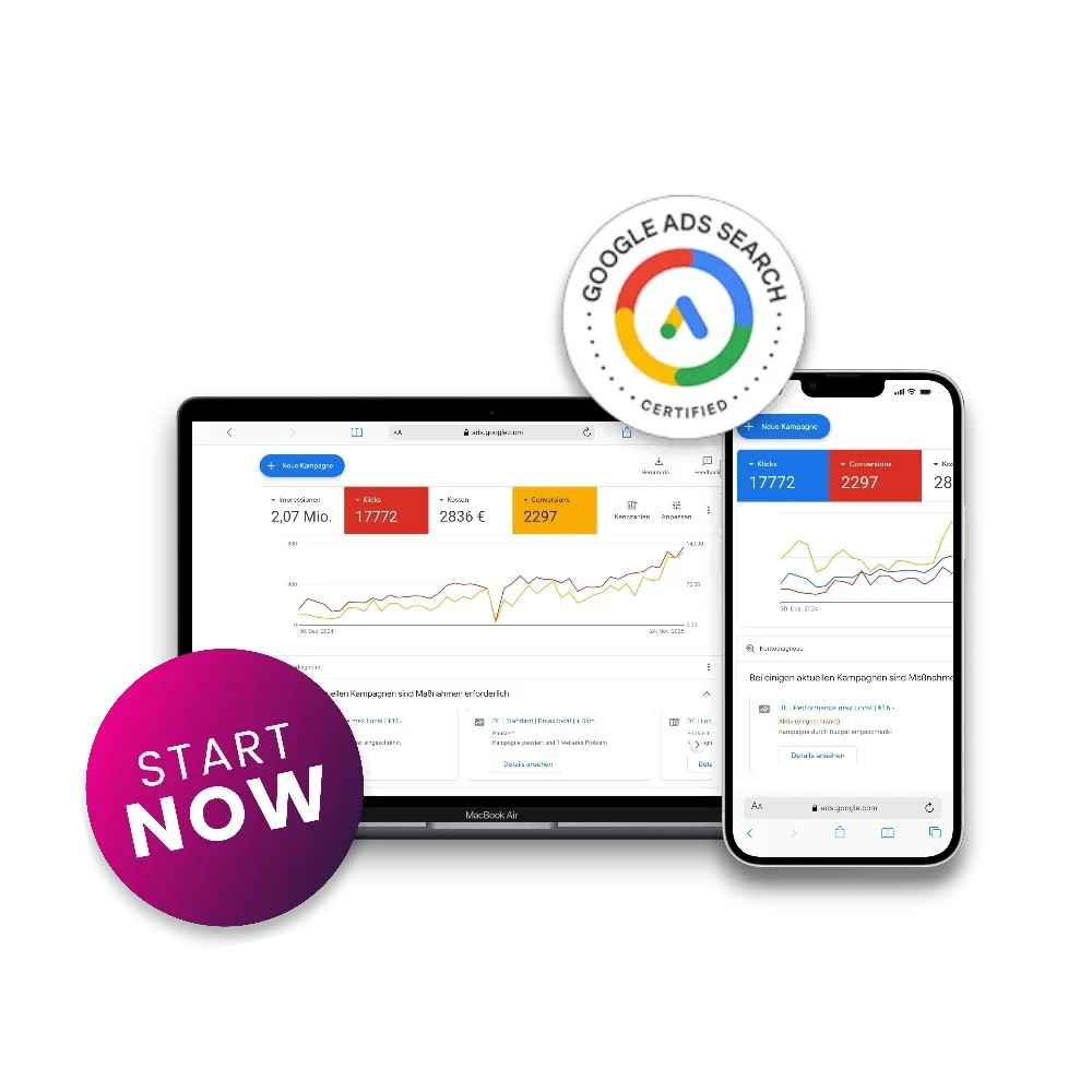 SEA für mehr qualifizierte Leads und planbares Umsatzwachstum.