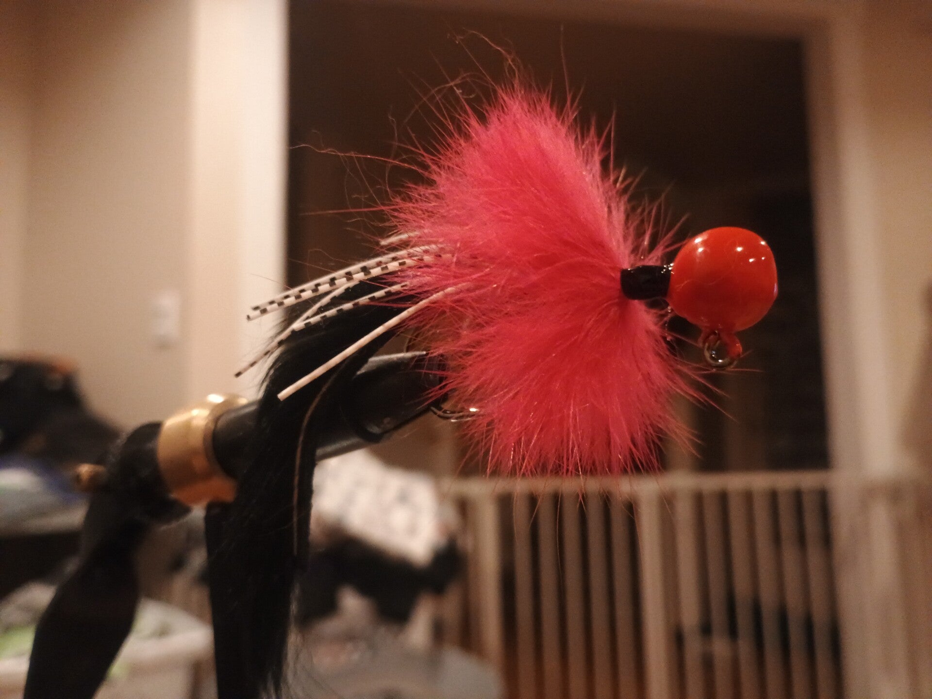 Black on hot pink Reaper jig