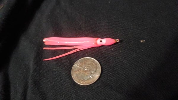 Kokanee/Trout mini squid UV glow