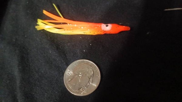 Kokanee/Trout mini squid UV glow