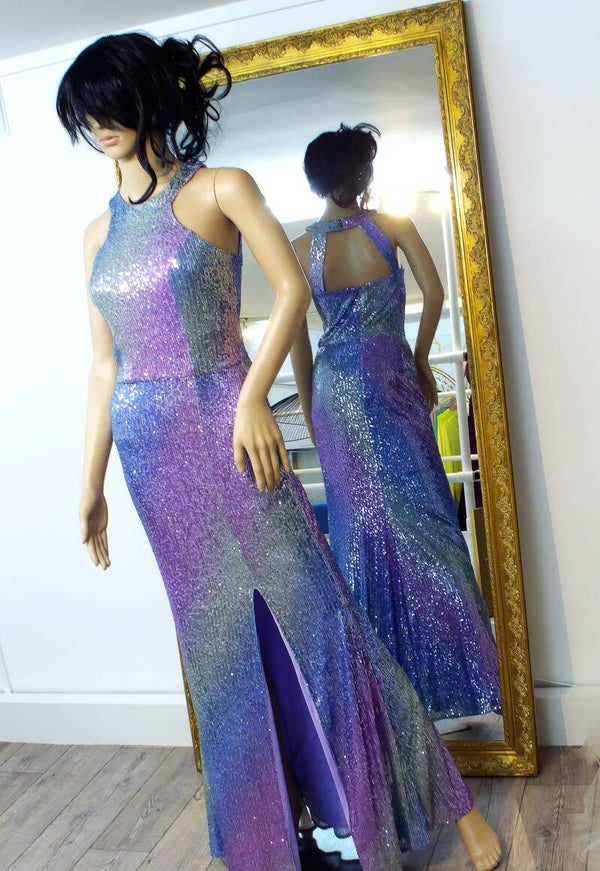 Robe de soirée à strass