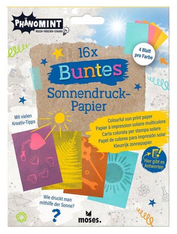 MOSES VERLAG PhänoMINT Buntes  Sonnendruck-Papier