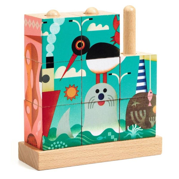 DJECO Holzpuzzle Puzz-Up Sea