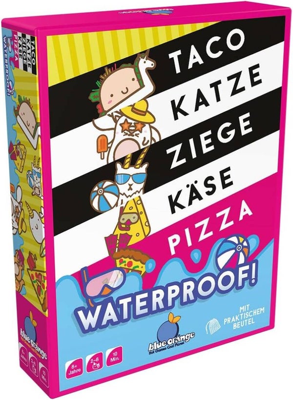 BLUE ORANGE  Taco,Katze,Ziege,Käse,Pizza Waterproof!