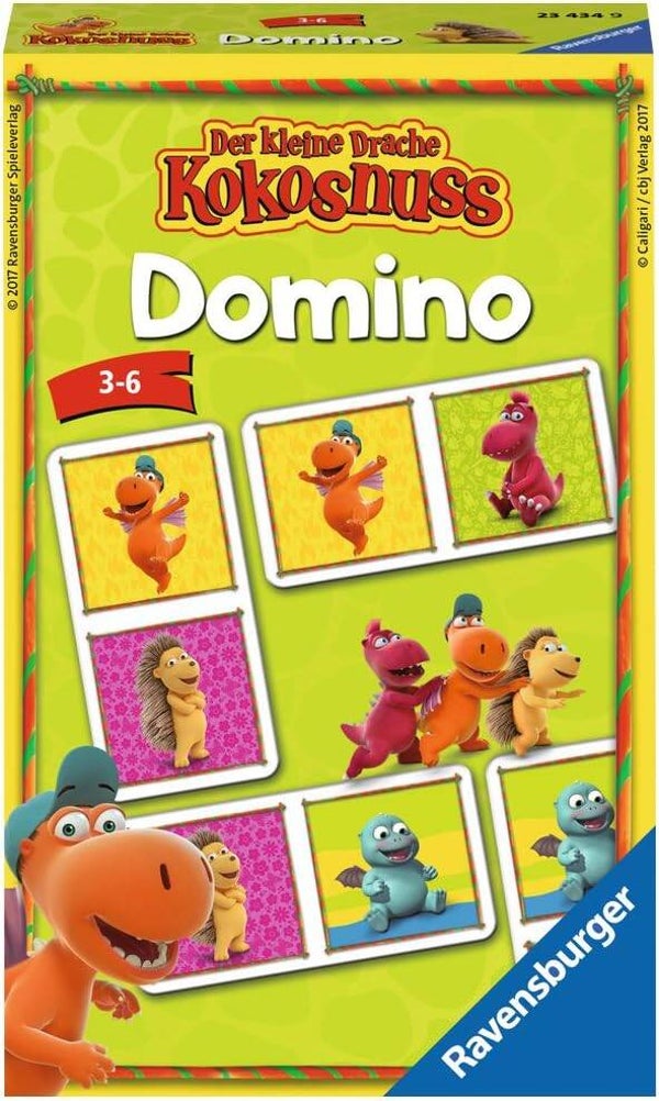 RAVENSBURGER  23434 - Der kleine Drache Kokosnuss Domino 23434