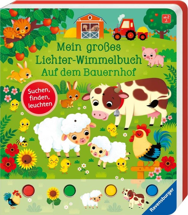 RAVENSBURGER Mein großer Lichter-Wimmelbuch-Auf dem Bauernhof