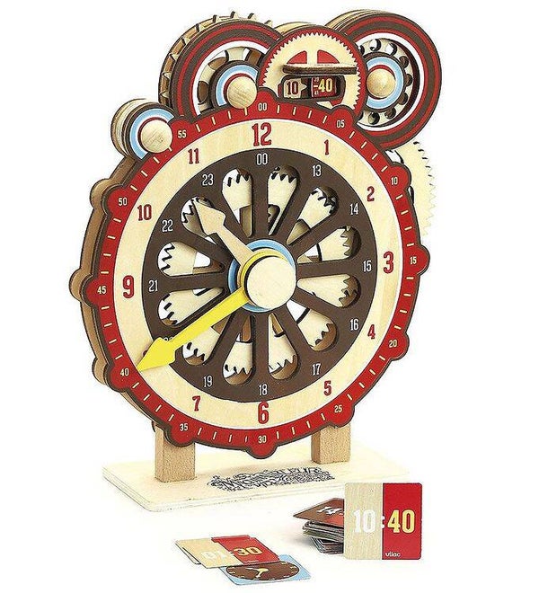 VILAC Holzuhr - Lerne die Uhr