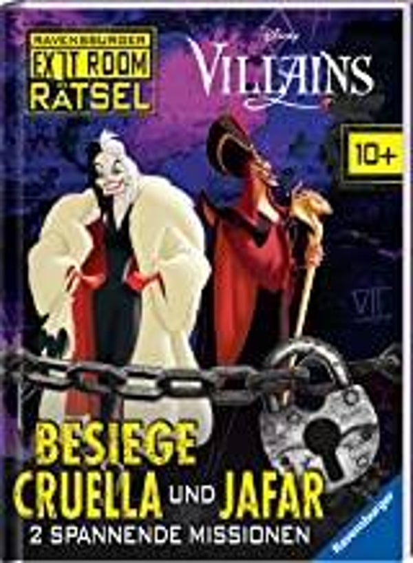 RAVENSBURGER Exit Room Rätsel Villains -Besiege Cruella und Jafar