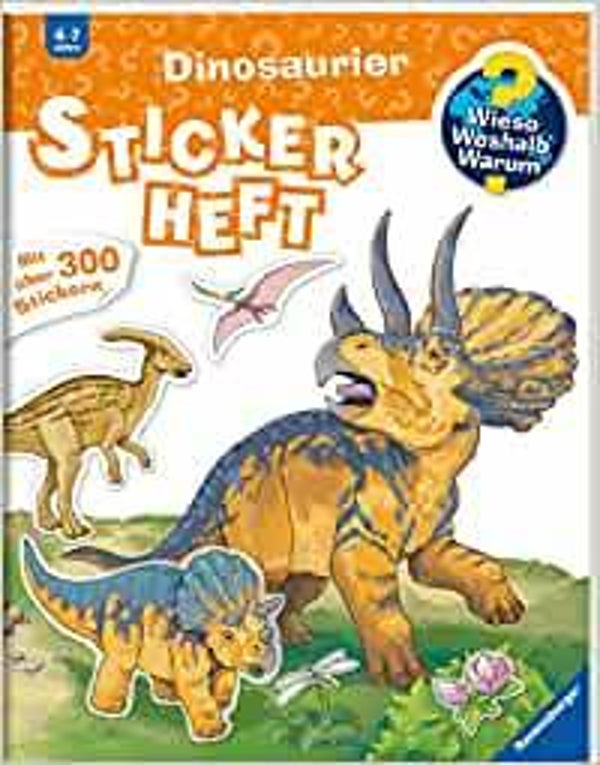 RAVENSBURGER Wieso,warum weshalb  Stickerbuch Dinosaurier
