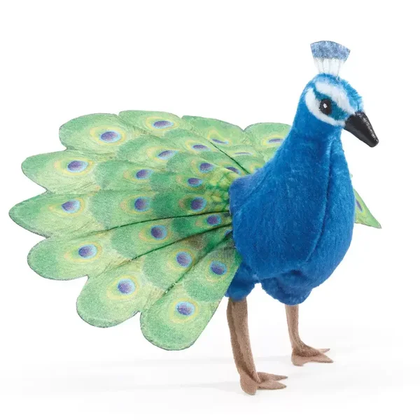 FOLKMANIS Handpuppe Pfau 8017