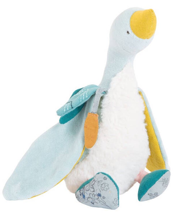 MOULIN ROTY Plüschtier Plumette Gans 23 cm blau