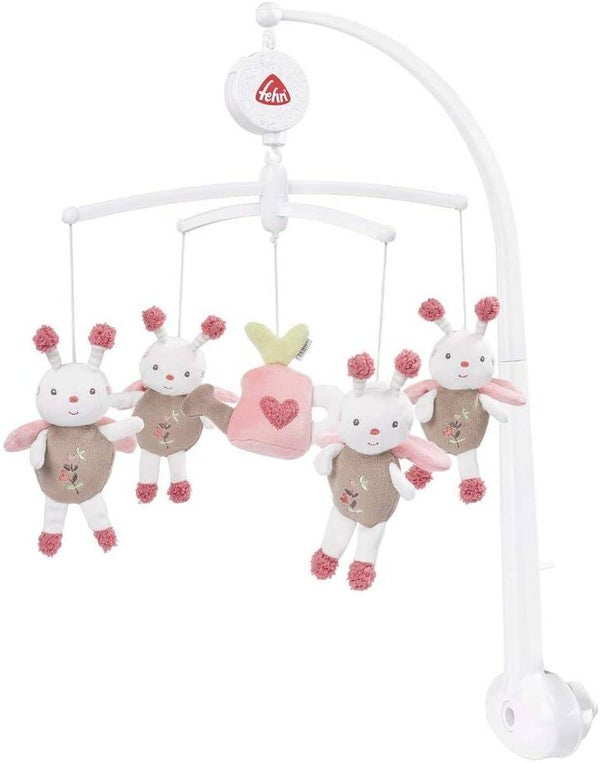 FEHN Musik Mobile Garden Dreams – Spieluhr-Mobile mit süßen Bienen 068122