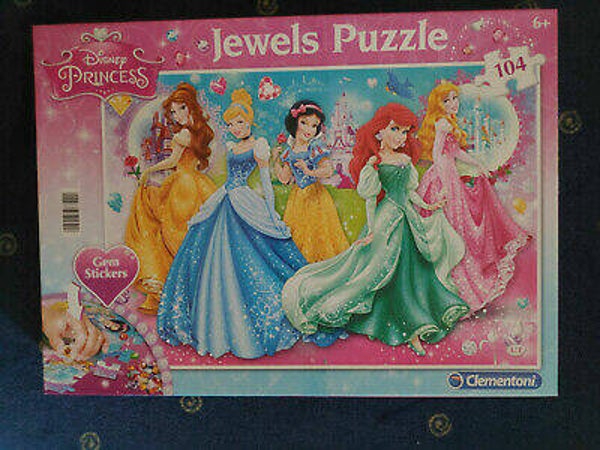 CLEMENTONI Jewels Puzzle Prinzessinnen 104 Teile