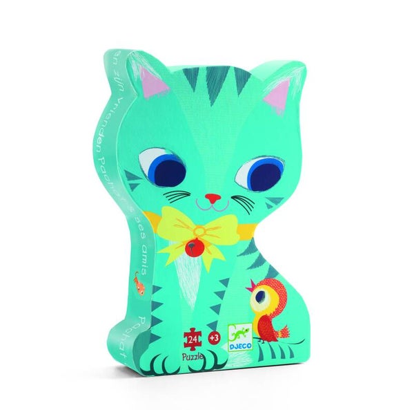 DJECO Silhouette Puzzle Katze 24 Teile  DJ07207