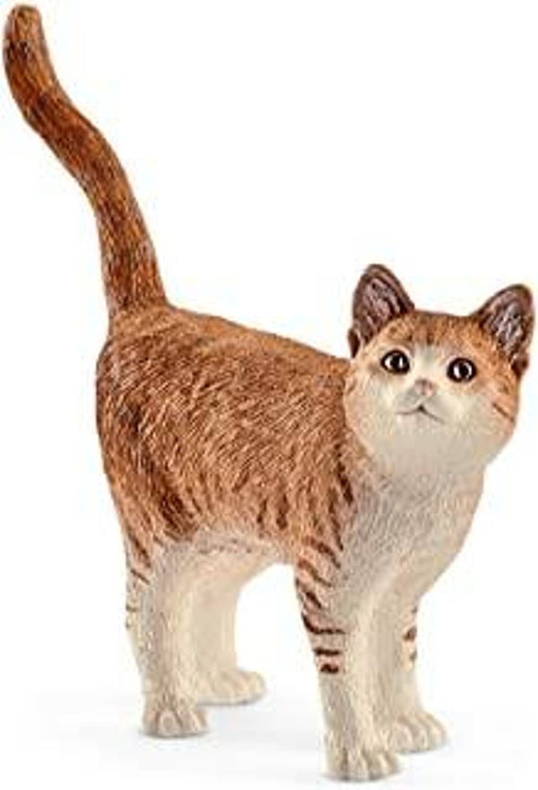 SCHLEICH Katze rot/weiß 13836