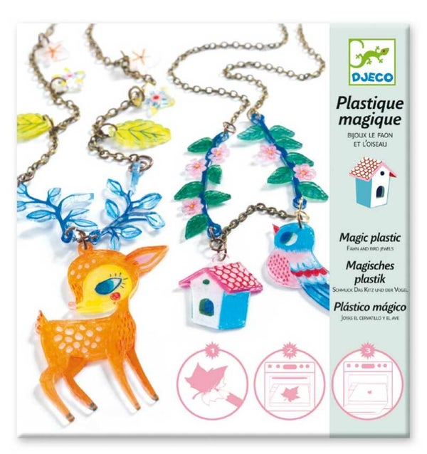 DJECO Magischer Plastikschmuck Das Kitz und der Vogel DJ0949
