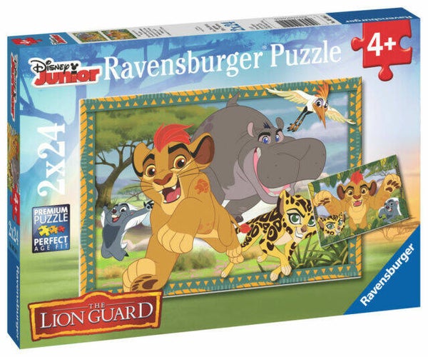 RAVENSBURGER Puzzle Abenteuer in der Savanne 2x 24 Teile