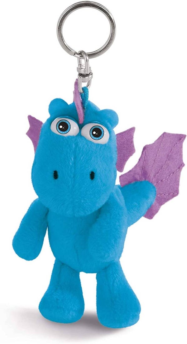 NICI  Drache Kokosnuss Schlüsselanhänger Wasserdrache Wokki, 10 cm, Blau 42380