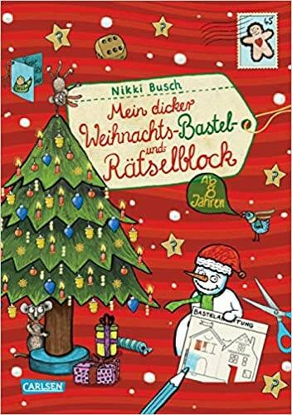 CARLSEN Mein dicker Weihnachts-Bastel und Rätselbuch ab 8 Jahren
