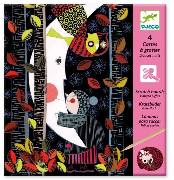 DJECO Kratzbild Gute Nacht DJ9720